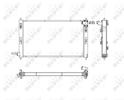 Radiators, Motora dzesēšanas sistēma NRF 53753