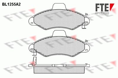 Bremžu uzliku kompl., Disku bremzes FTE 9010078