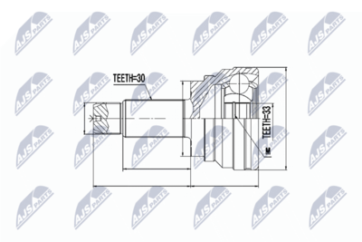 Шарнирный комплект, приводной вал NTY NPZ-BM-005
