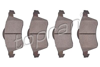 Комплект тормозных колодок, дисковый тормоз TOPRAN 109 462