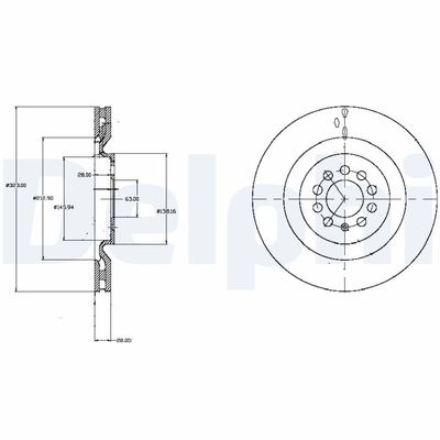 Bremžu diski DELPHI BG4219