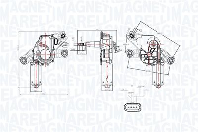 Двигатель стеклоочистителя MAGNETI MARELLI 064061400010