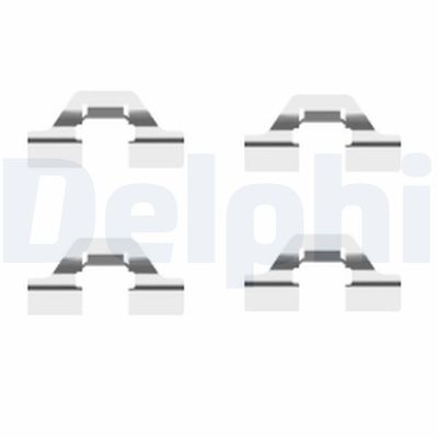 Комплектующие, колодки дискового тормоза DELPHI LX0430