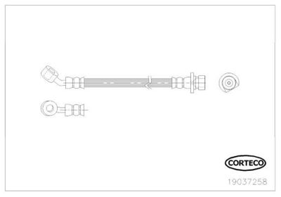 Тормозной шланг CORTECO 19037258