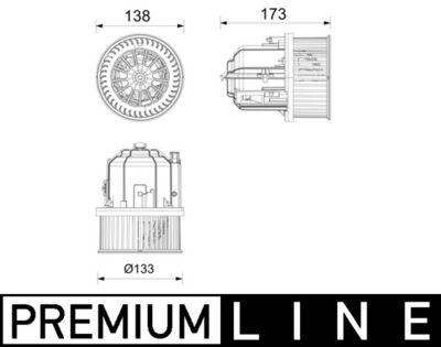Salona ventilators MAHLE AB 437 000P