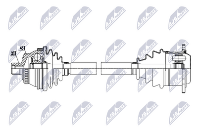 Piedziņas vārpsta NTY NPW-AU-095