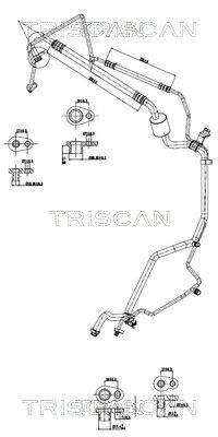 Augst-/Zemspiediena cauruļvads, Gaisa kond. sist. TRISCAN 9010 28089