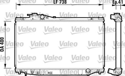 Radiators, Motora dzesēšanas sistēma VALEO 734174