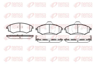 Комплект тормозных колодок, дисковый тормоз REMSA 0318.05