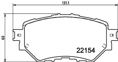 Bremžu uzliku kompl., Disku bremzes HELLA PAGID 8DB 355 032-091