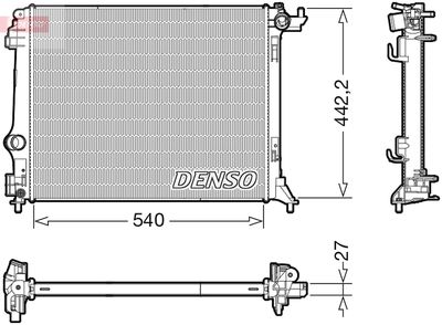 Radiators, Motora dzesēšanas sistēma DENSO DRM23116