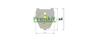 Pretčīkstēšanas plēve, Bremžu uzlikas FRENKIT 940085