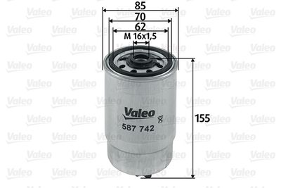 Топливный фильтр VALEO 587742