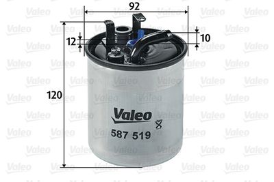 Degvielas filtrs VALEO 587519