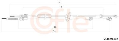 Трос, механическая коробка передач COFLE 92.2CB.ME002