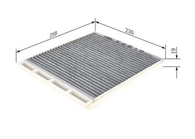 Фильтр, воздух во внутренном пространстве BOSCH 1987432389