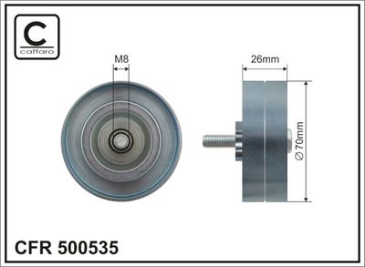 Parazīt-/Vadrullītis, Ķīļrievu siksna CAFFARO 500535