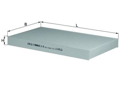 Фильтр, воздух во внутренном пространстве MAHLE LA 46