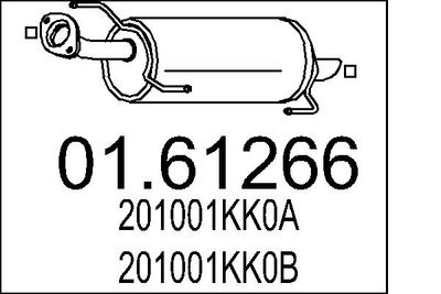 Глушитель выхлопных газов конечный MTS 01.61266