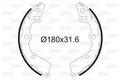 Bremžu loku komplekts VALEO 564094
