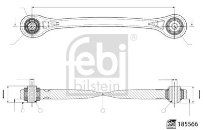 Рычаг независимой подвески колеса, подвеска колеса FEBI BILSTEIN 185566