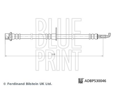 Тормозной шланг BLUE PRINT ADBP530046