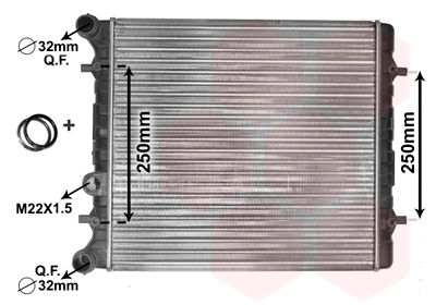 Radiators, Motora dzesēšanas sistēma VAN WEZEL 58002152