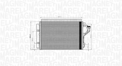 Конденсатор, кондиционер MAGNETI MARELLI 350203851000
