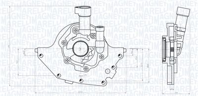 Масляный насос MAGNETI MARELLI 351516000097