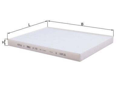 Фильтр, воздух во внутренном пространстве MAHLE LA 1163