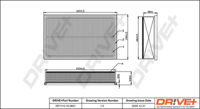 Воздушный фильтр Dr!ve+ DP1110.10.0601