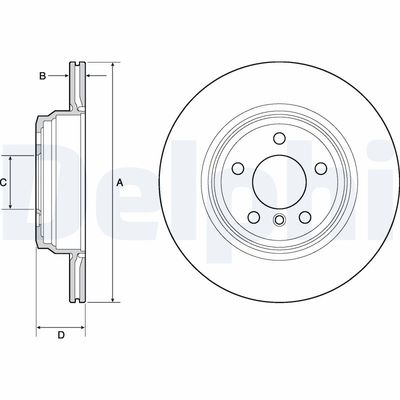 Bremžu diski DELPHI BG4665C