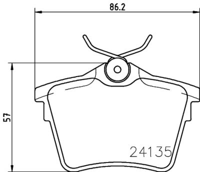 HELLA PAGID 8DB355011501 Bremžu uzliku kompl