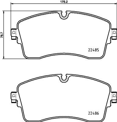 Bremžu uzliku kompl., Disku bremzes HELLA PAGID 8DB 355 039-321