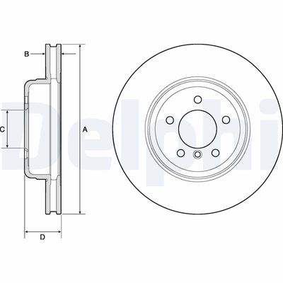 Тормозной диск DELPHI BG9159C