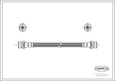 Bremžu šļūtene CORTECO 19033047
