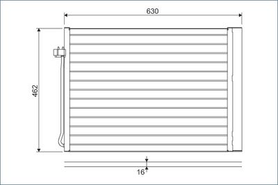 Конденсатор, кондиционер VALEO 814367