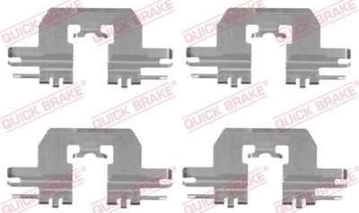 Комплектующие, колодки дискового тормоза QUICK BRAKE 109-1724