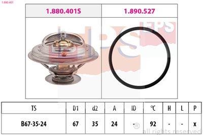 Termostats, Dzesēšanas šķidrums EPS 1.880.401
