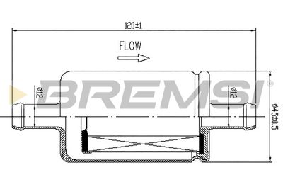 Degvielas filtrs BREMSI FE0323