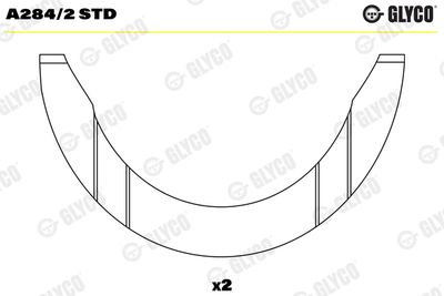 Distancpaplāksne, Kloķvārpsta GLYCO A284/2 STD