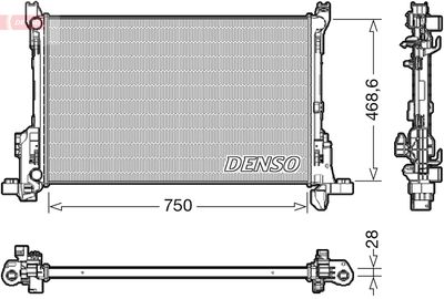 Radiators, Motora dzesēšanas sistēma DENSO DRM09175