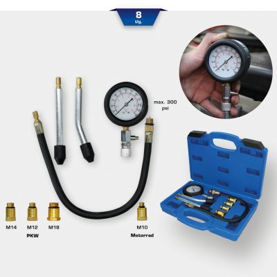 Kompresijas spiediena mēraparāta komplekts KS TOOLS BT581100