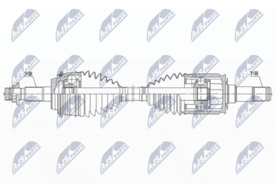 Приводной вал NTY NPW-TY-181