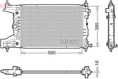 Radiators, Motora dzesēšanas sistēma DENSO DRM15016
