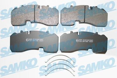 Комплект тормозных колодок, дисковый тормоз SAMKO 5SP1185
