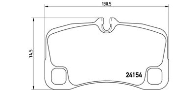Bremžu uzliku kompl., Disku bremzes BREMBO P 65 012