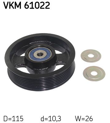 Parazīt-/Vadrullītis, Ķīļrievu siksna SKF VKM 61022