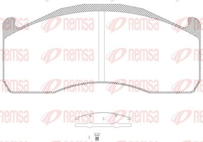 Bremžu uzliku kompl., Disku bremzes REMSA JCA 1328.00