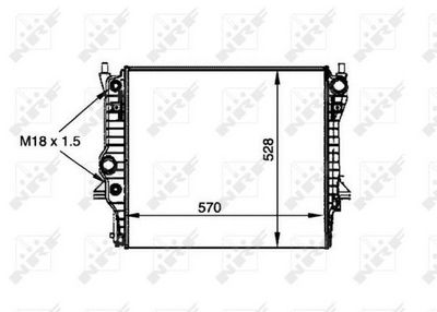 Radiators, Motora dzesēšanas sistēma NRF 53805